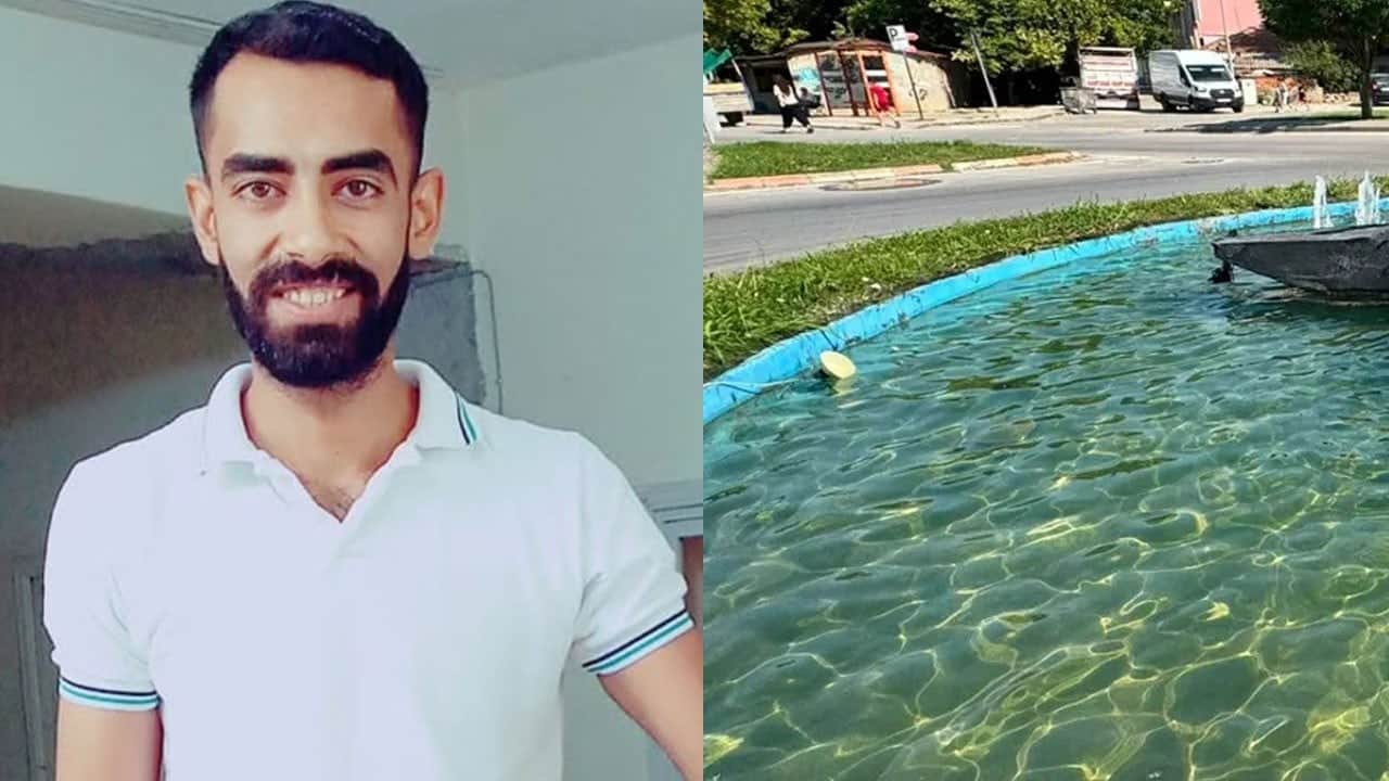 Serinlemek için ayaklarını koyduğu süs havuzunda çarpıldı: Belediye işçisi ağır yaralandı