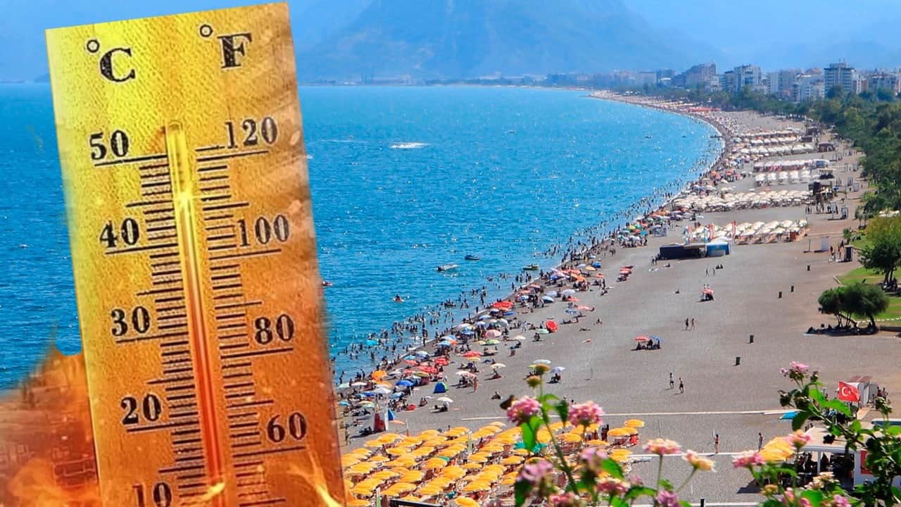 Termometreler çıldırdı! Hava sıcaklığı ünlü kentimizde 45 dereceyi gördü!