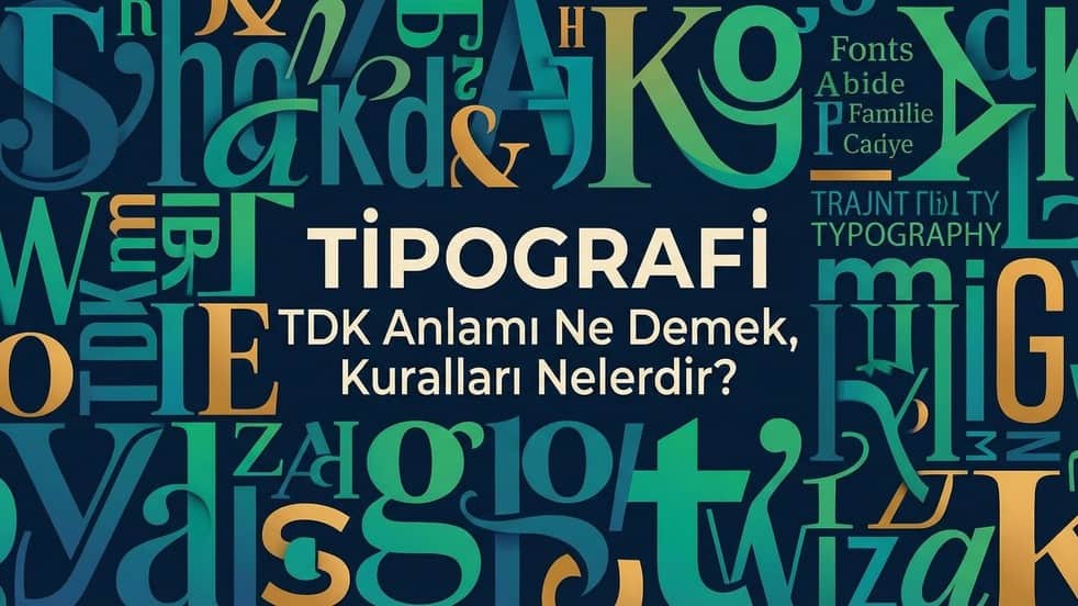 Tipografi nedir, TDK anlamı ne demek, kuralları nelerdir?
