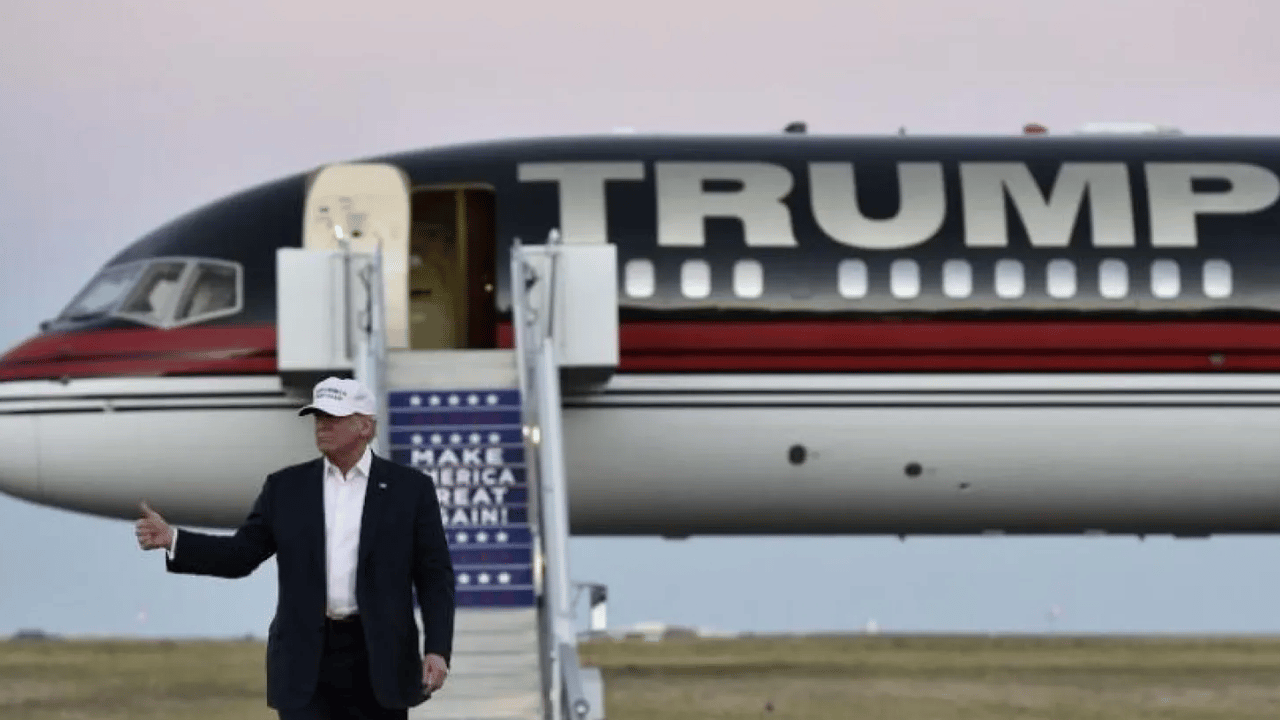 Trump'ın uçağının yakınında şüpheli durum