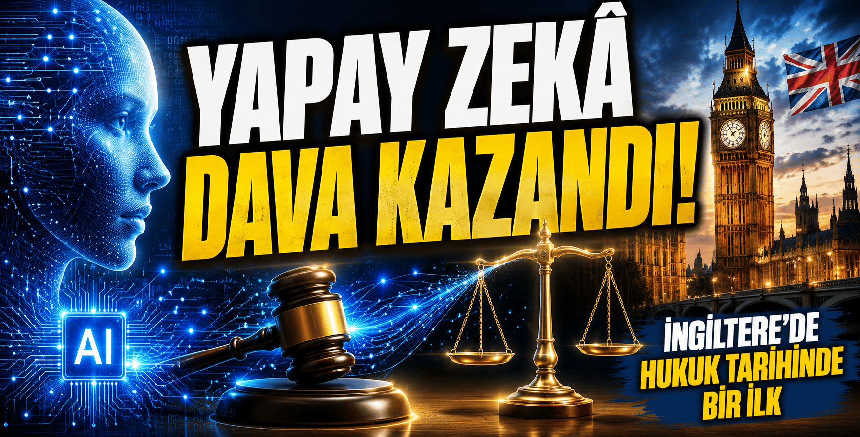 Yapay Zekâ Dava Kazandı: İngiltere'de Hukuk Tarihinde Bir İlk