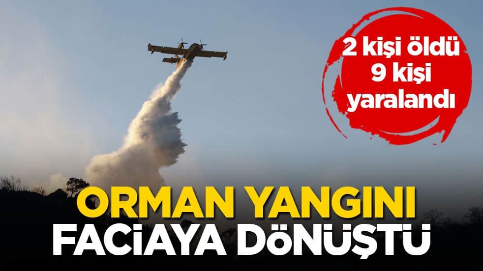 2 kişi öldü, 9 kişi yaralandı! Orman yangını faciaya dönüştü