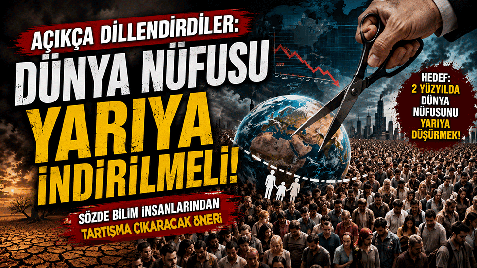 Açık açık dillendirdiler: Dünya nüfusu yarıya indirilmeli!