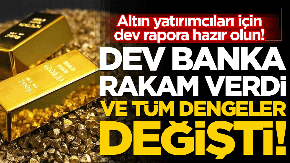 Altın yatırımcıları için dev rapora hazır olun! Altında dengeleri değiştirecek 2027 tahmini herkesi şaşırttı!