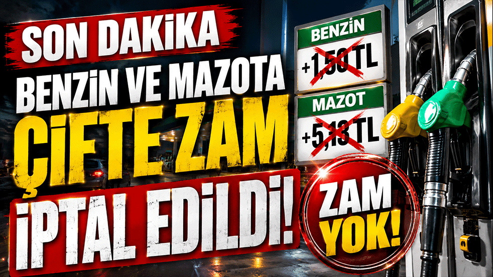Araç sahiplerine gece yarısı müjdesi! Benzin ve motorine çifte zam iptal edildi