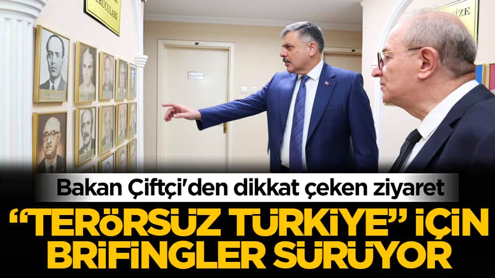 Bakan Çiftçi’den Türk İdareciler Derneği'ne ziyaret: ‘Terörsüz Türkiye’ brifingleri sürüyor
