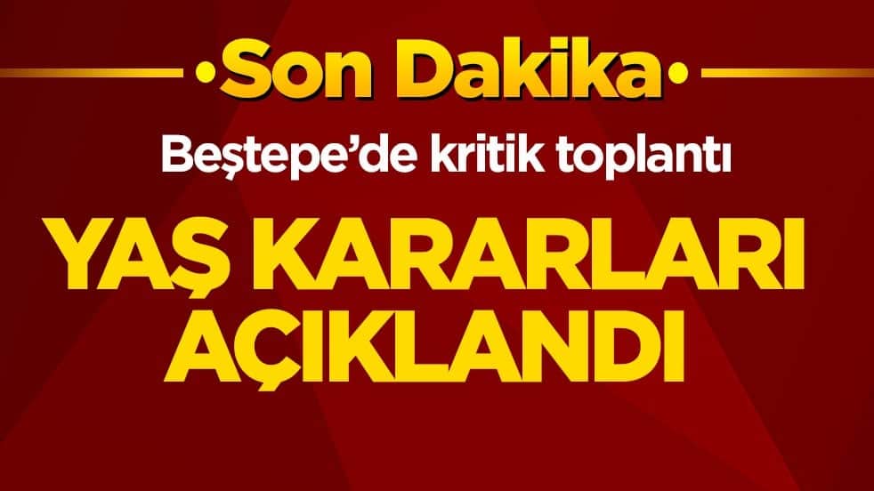 Beştepe’de kritik toplantı! YAŞ kararları açıklandı