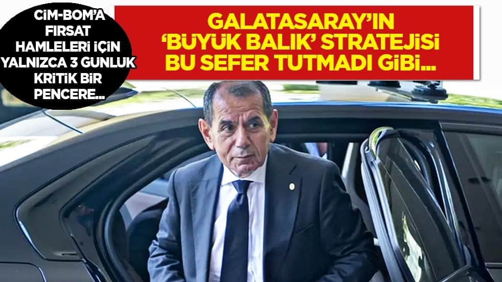 'Büyük balık stratejisi' tarihi bir riskle karşı karşıya... Dursun Özbek'ten dev hamleler: 72 saatte işi bitirecek! 
