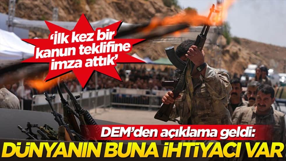 DEM Parti'den çerçeve yasaya ilişkin açıklama: Dünyanın buna ihtiyacı var