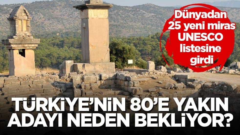 Dünyadan 25 yeni miras UNESCO listesine girdi! Türkiye’nin 80’e yakın adayı neden bekliyor?