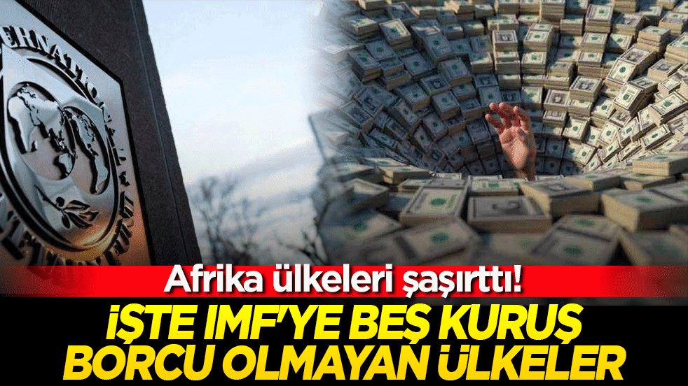 Dünyanın borçsuz devleri açıklandı! İşte IMF'ye beş kuruş borcu olmayan ülkeler!