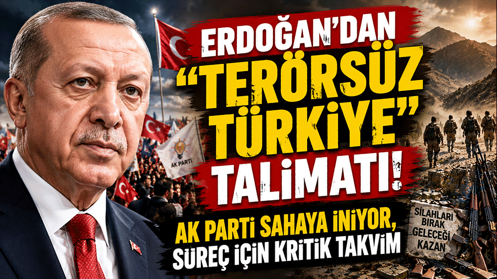 Erdoğan'dan ‘Terörsüz Türkiye’ talimatı! AK Parti sahaya iniyor, süreç için kritik takvim 