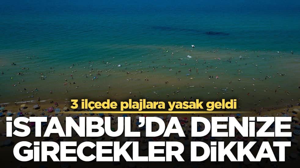 İstanbul’da denize girecekler dikkat! 3 ilçede plajlara yasak geldi