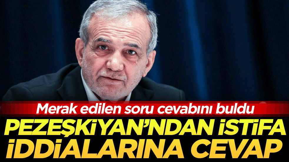  Merak edilen soru cevabını buldu: Pezeşkiyan'dan istifa iddialarına cevap