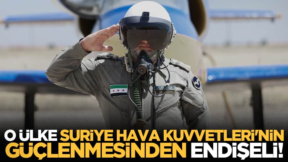 O ülke, Suriye Hava Kuvvetleri'nin güçlenmesinden endişeli!