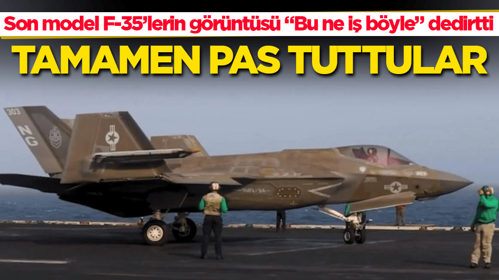 Son model F-35’lerin görüntüsü "Bu ne iş böyle" dedirtti! Tamamen pas tuttular