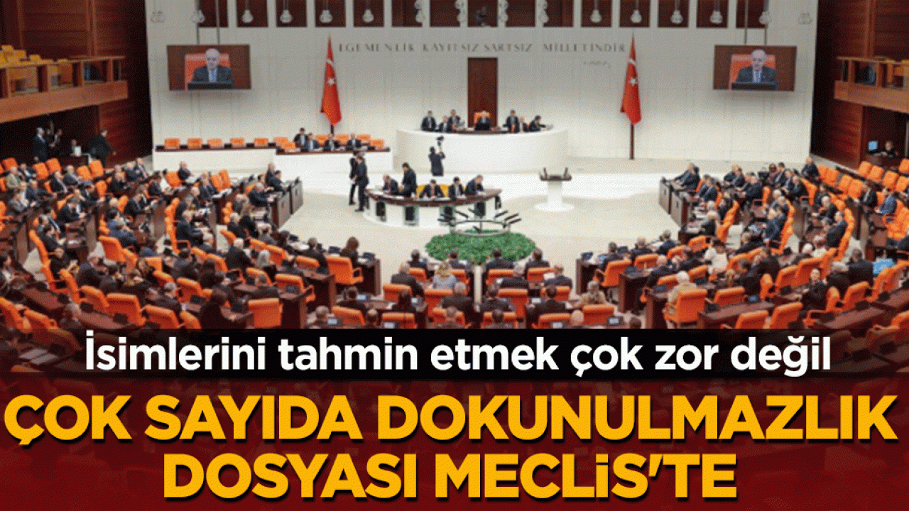 Çok sayıda dokunulmazlık dosyası Meclis'te! İsimlerini tahmin etmek çok zor değil