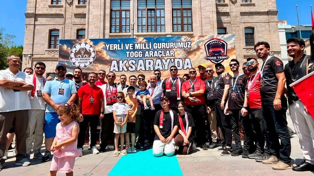 Foto - 100 otomobil Aksaray’da buluştu TOGG Team Türkiye gezi turu başladı