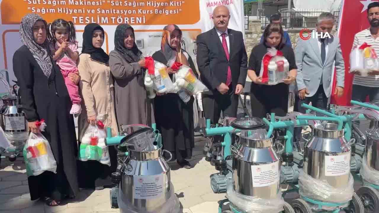 Foto - 109 üreticiye süt sağım makinesi ve hijyen desteği