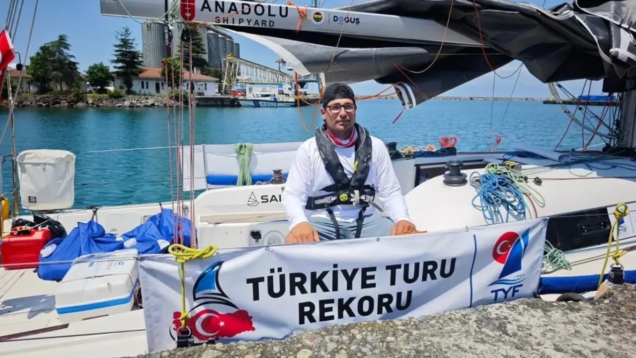 11 gün 9 saat 40 dakikada! Milli yelkenci rekor kırdı
