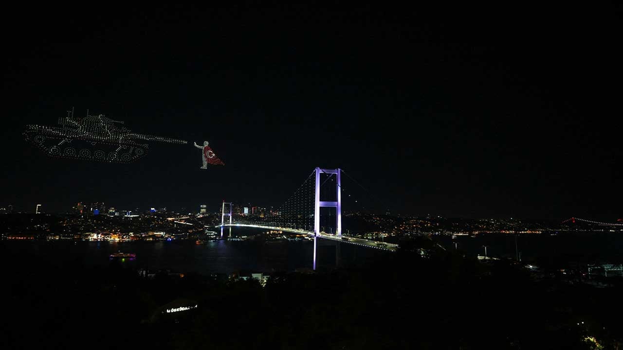 Foto - 1500 dron uçtu! Muhteşem gösteri