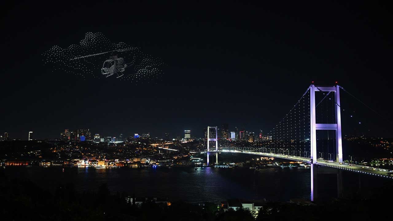 Foto - 1500 dron uçtu! Muhteşem gösteri
