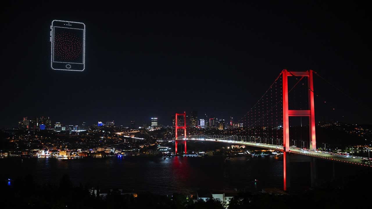 Foto - 1500 dron uçtu! Muhteşem gösteri
