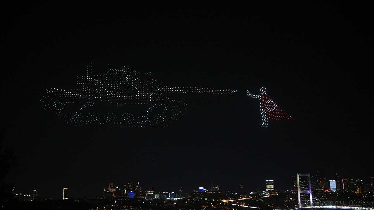Foto - 1500 dron uçtu! Muhteşem gösteri