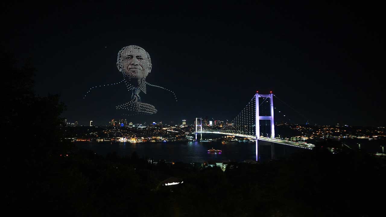 Foto - 1500 dron uçtu! Muhteşem gösteri