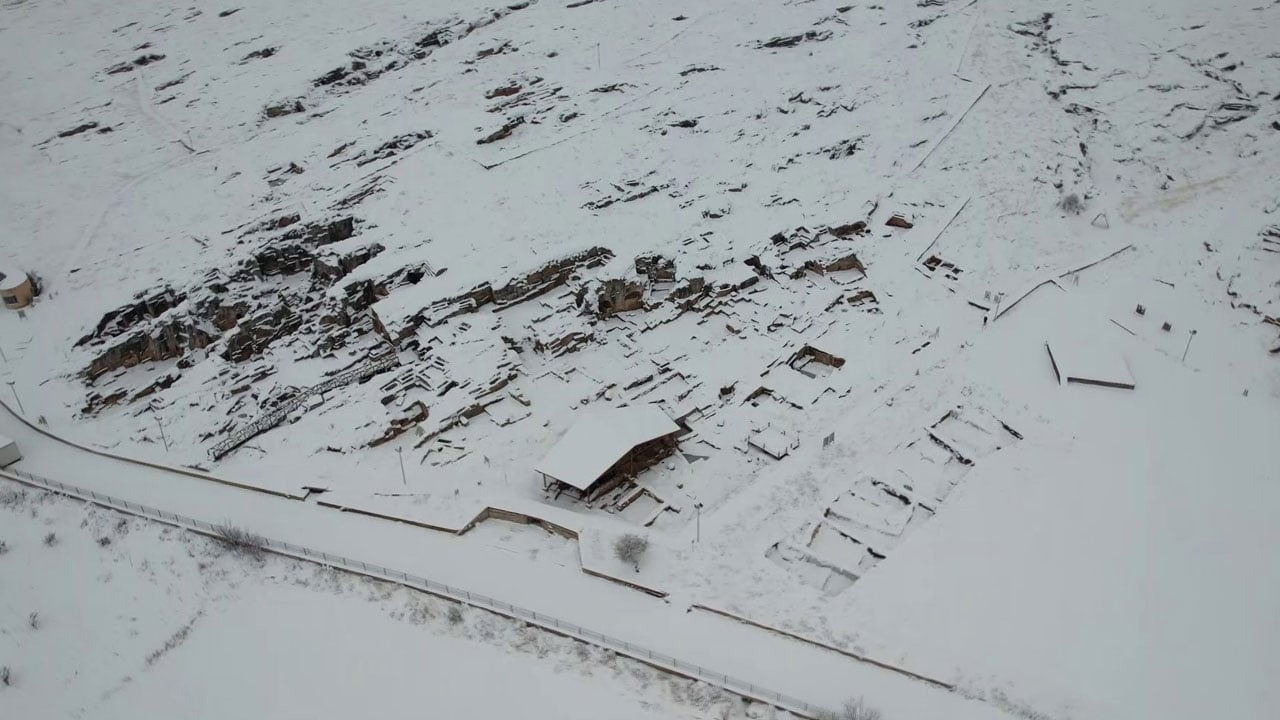 Foto - 2 bin yıllık miras! Perre Antik Kenti’nde kış masalı!