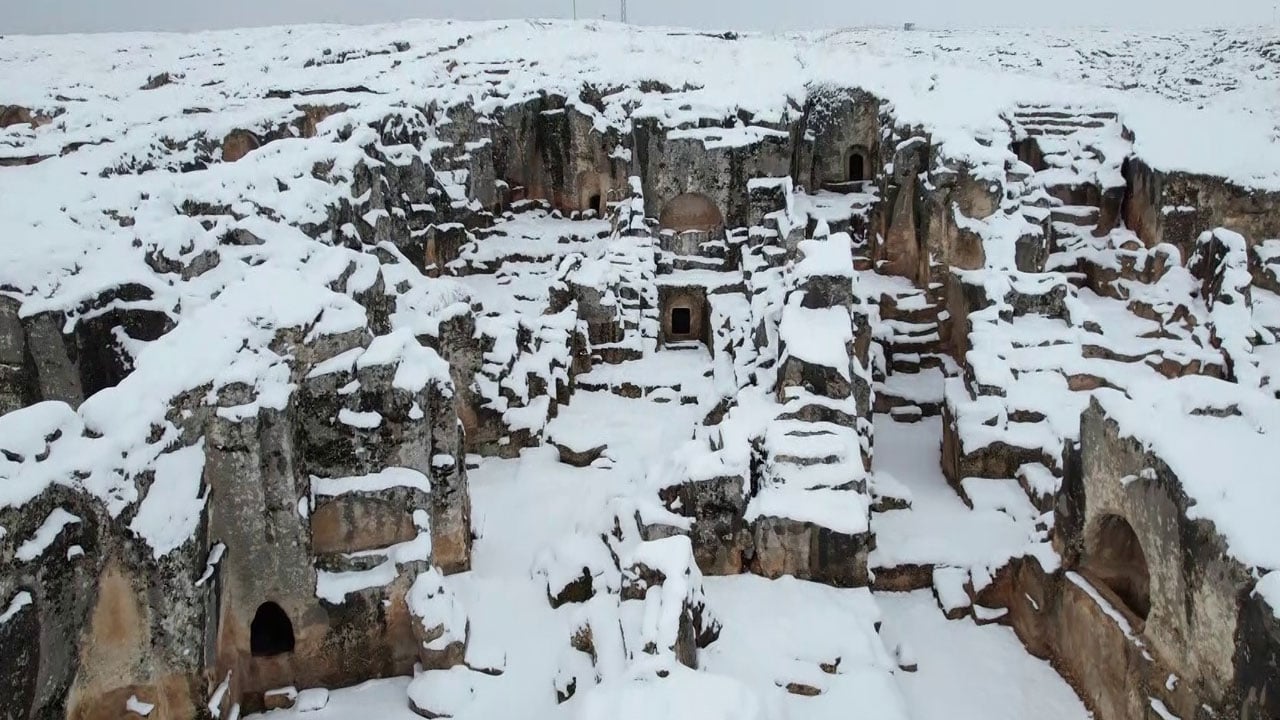 2 bin yıllık miras! Perre Antik Kenti’nde kış masalı!
