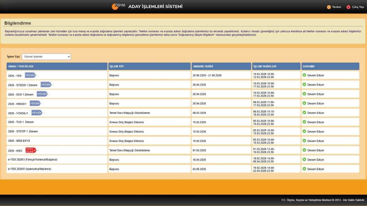 Foto - 2026 YKS Geç Başvuruları Başladı mı, Nasıl Yapılır? ÖSYM Geç Başvuru Ücreti Ne Kadar? İşte AİS Başvuru Ekranı ve Son Gün Tarihi!