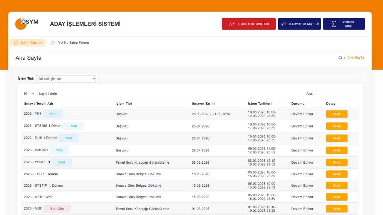 Foto - 2026 YKS Geç Başvuruları Başladı mı, Nasıl Yapılır? ÖSYM Geç Başvuru Ücreti Ne Kadar? İşte AİS Başvuru Ekranı ve Son Gün Tarihi!