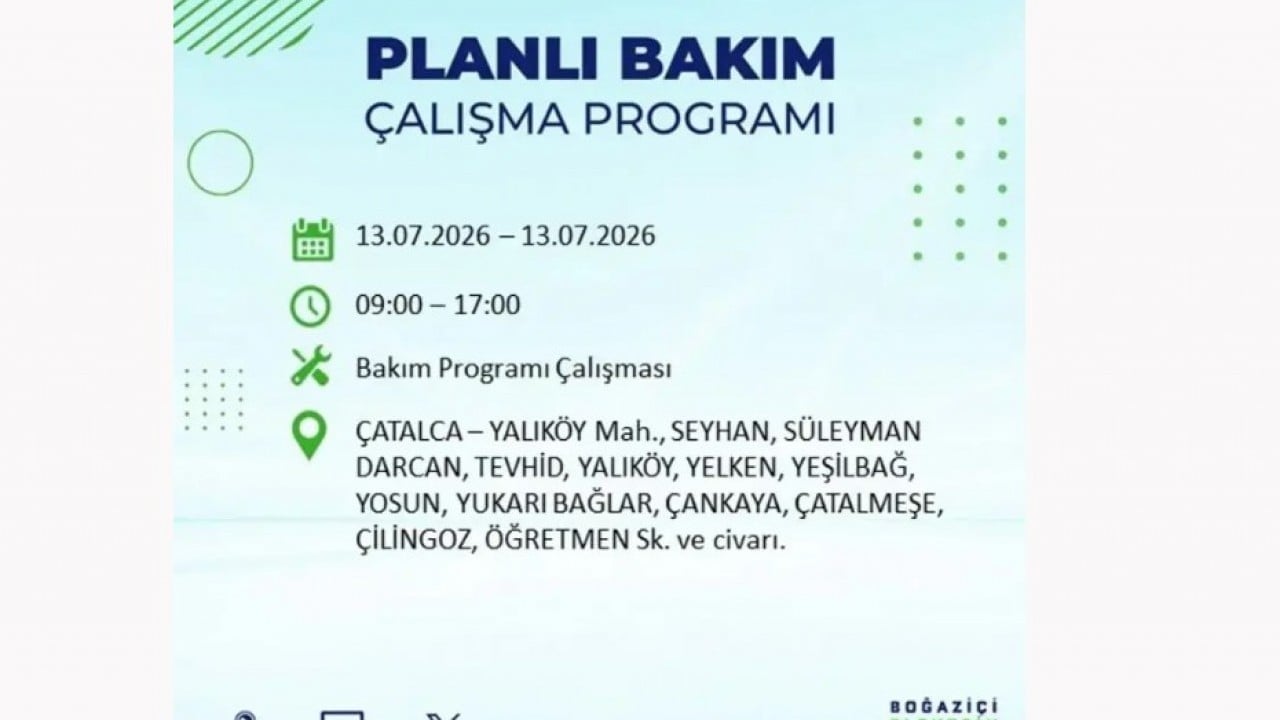 Foto - 25 ilçeye enerji verilemeyecek! İstanbul'da elektrik kesintisi