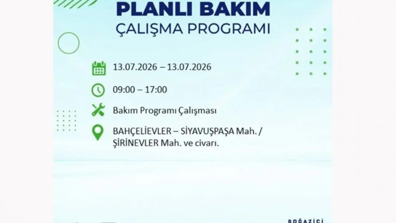 Foto - 25 ilçeye enerji verilemeyecek! İstanbul'da elektrik kesintisi