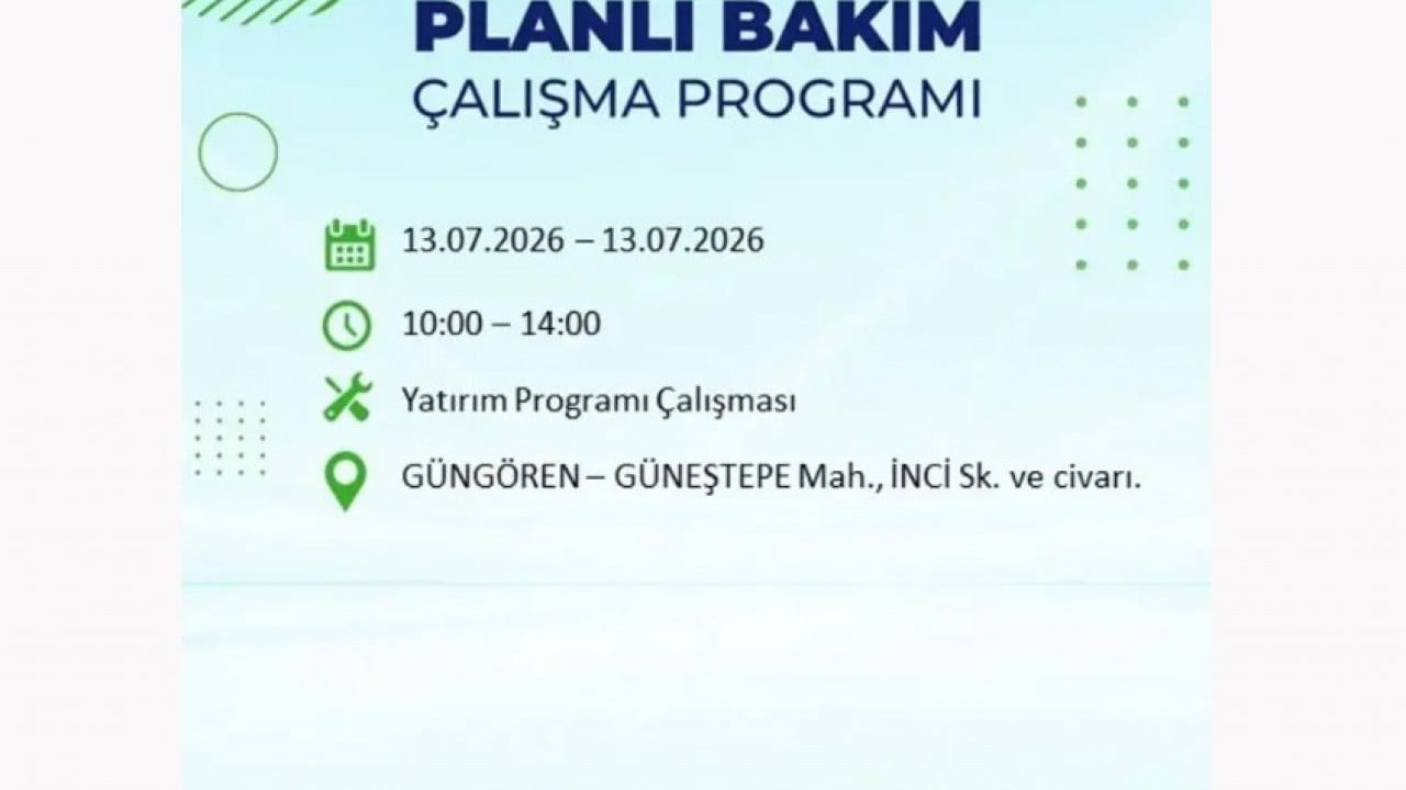 Foto - 25 ilçeye enerji verilemeyecek! İstanbul'da elektrik kesintisi