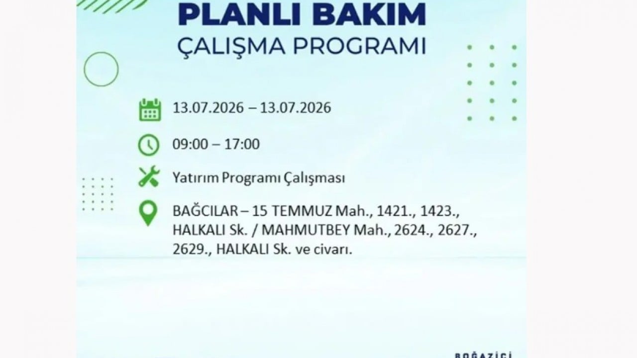 Foto - 25 ilçeye enerji verilemeyecek! İstanbul'da elektrik kesintisi