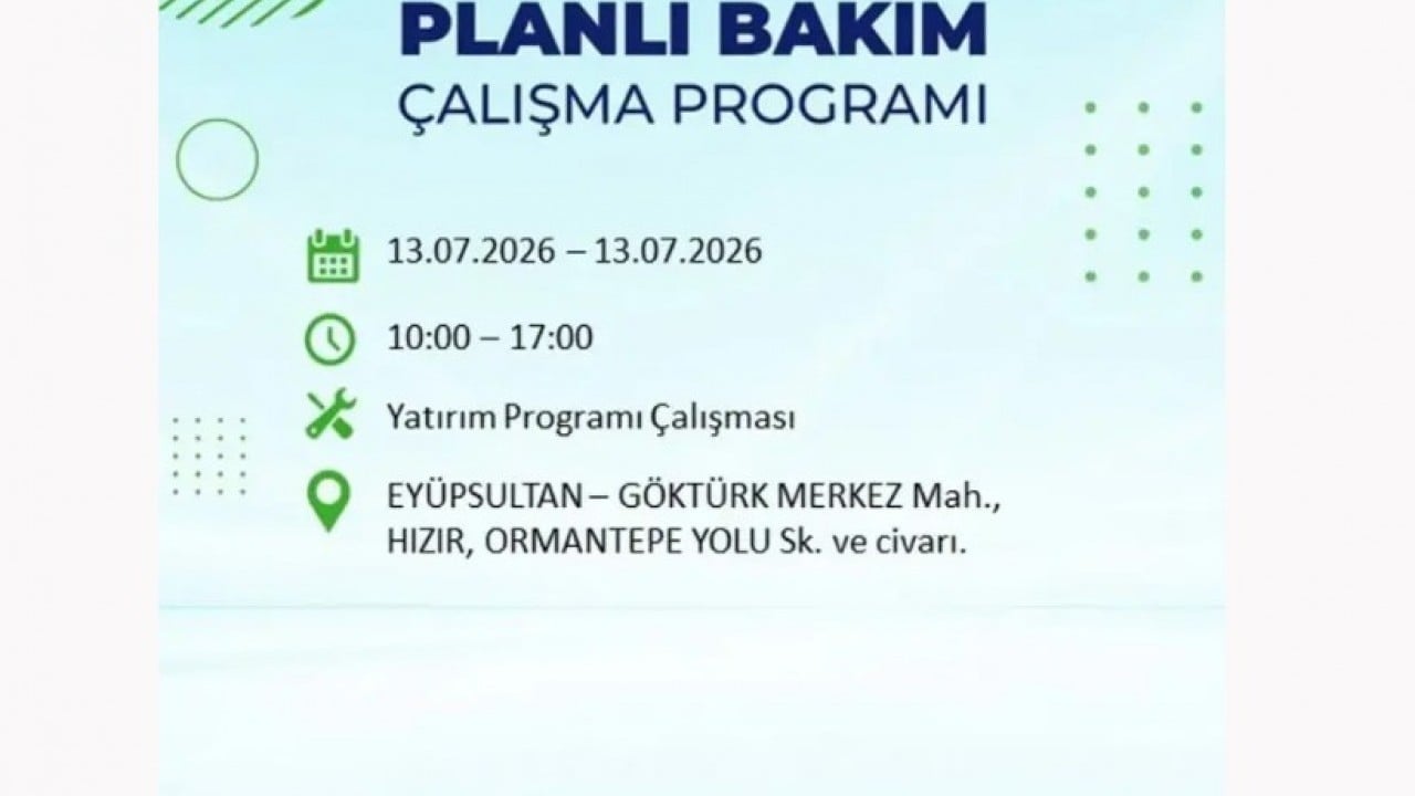Foto - 25 ilçeye enerji verilemeyecek! İstanbul'da elektrik kesintisi