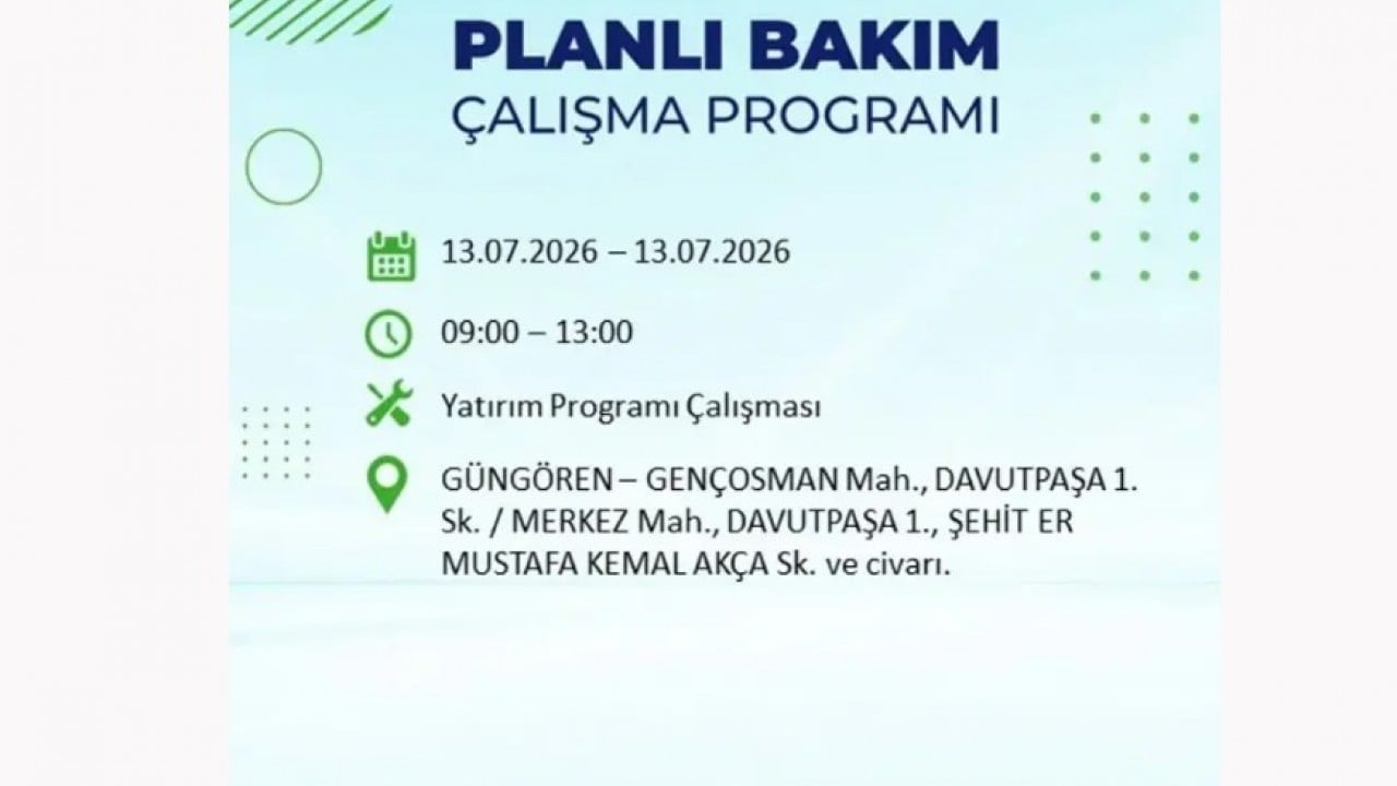 Foto - 25 ilçeye enerji verilemeyecek! İstanbul'da elektrik kesintisi