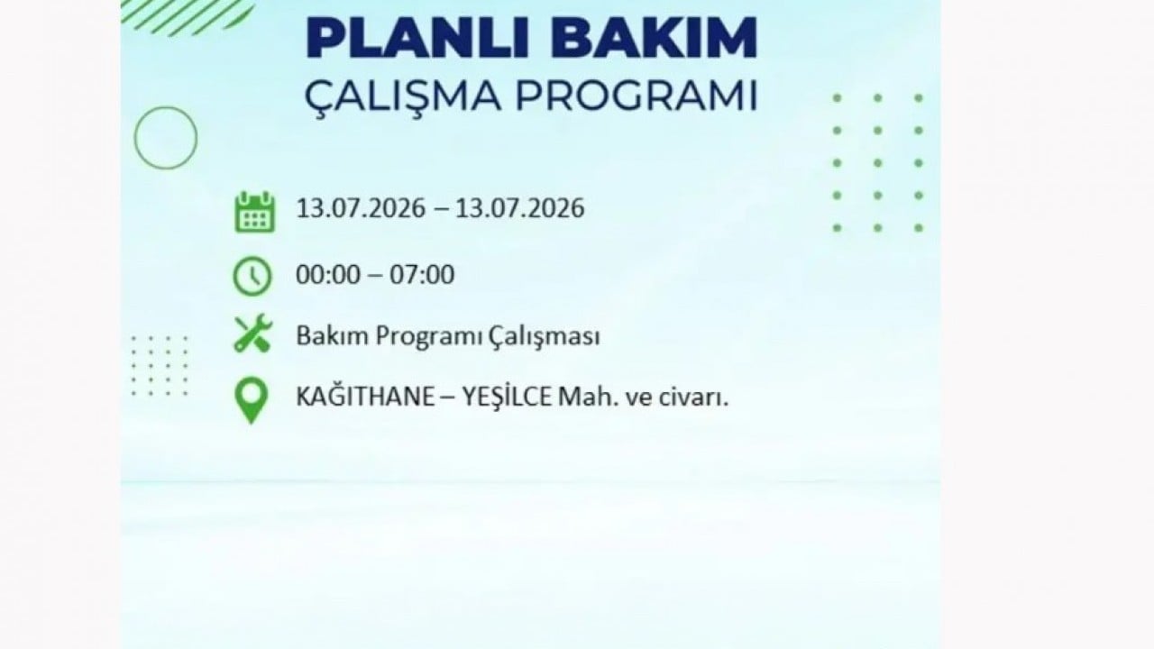 Foto - 25 ilçeye enerji verilemeyecek! İstanbul'da elektrik kesintisi