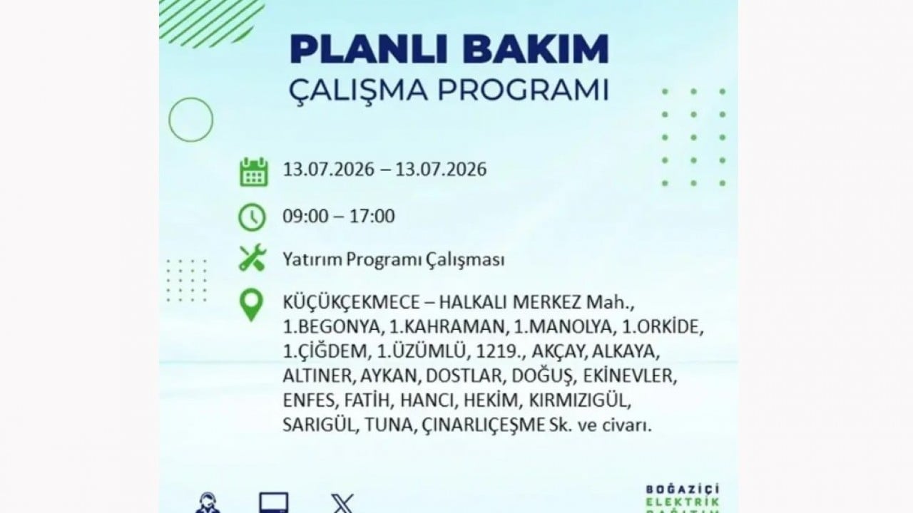 Foto - 25 ilçeye enerji verilemeyecek! İstanbul'da elektrik kesintisi