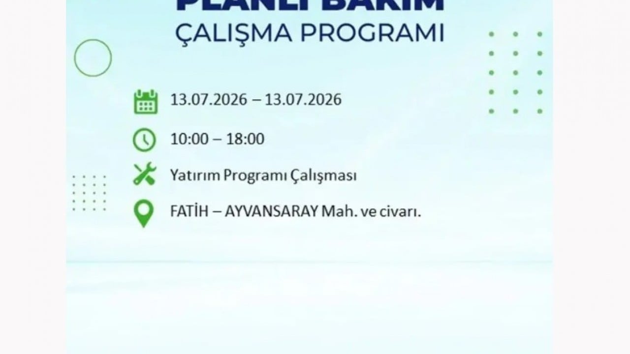 Foto - 25 ilçeye enerji verilemeyecek! İstanbul'da elektrik kesintisi