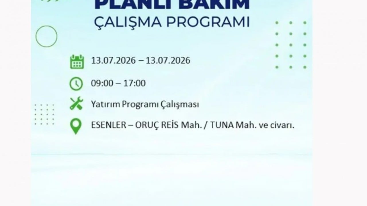 Foto - 25 ilçeye enerji verilemeyecek! İstanbul'da elektrik kesintisi