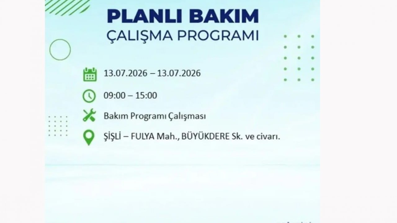 Foto - 25 ilçeye enerji verilemeyecek! İstanbul'da elektrik kesintisi