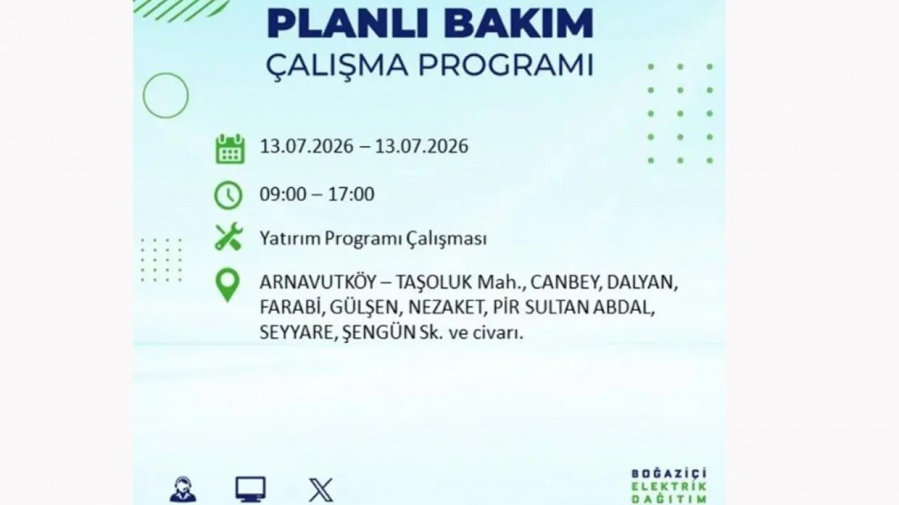 Foto - 25 ilçeye enerji verilemeyecek! İstanbul'da elektrik kesintisi
