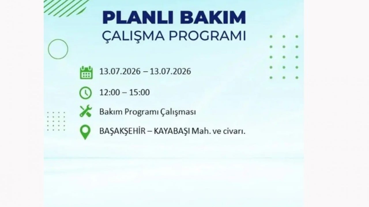 Foto - 25 ilçeye enerji verilemeyecek! İstanbul'da elektrik kesintisi