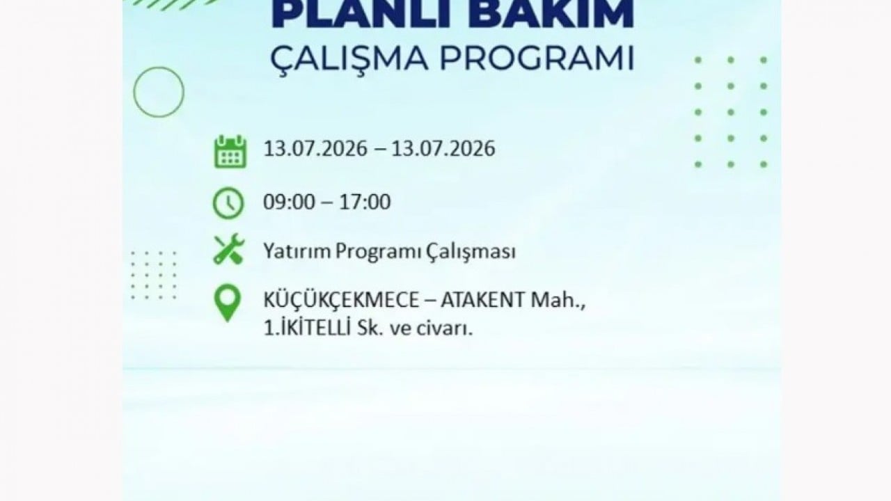 Foto - 25 ilçeye enerji verilemeyecek! İstanbul'da elektrik kesintisi
