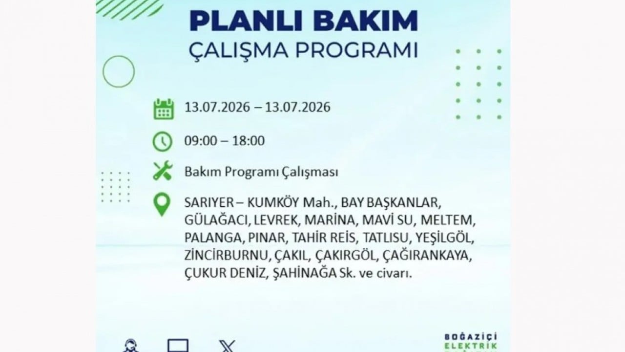 Foto - 25 ilçeye enerji verilemeyecek! İstanbul'da elektrik kesintisi