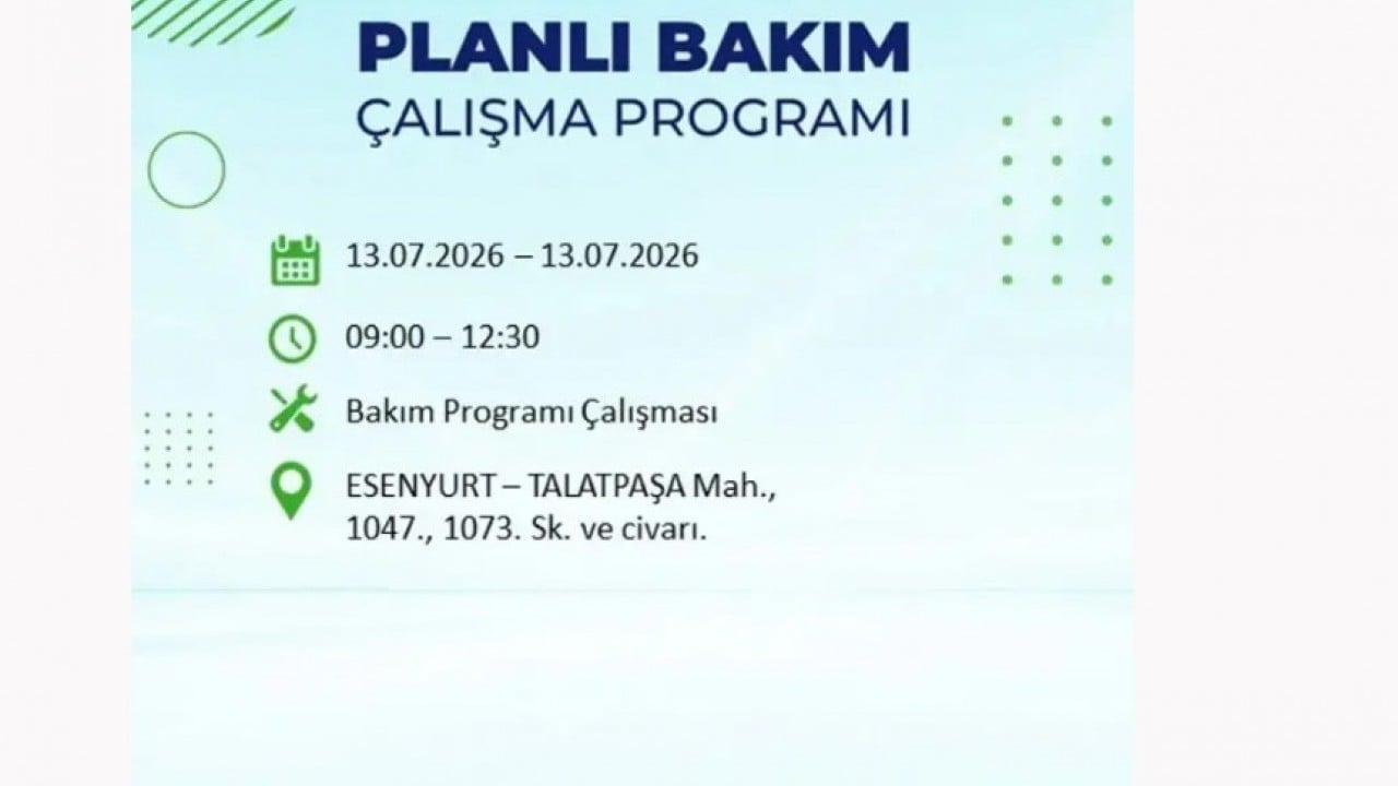 Foto - 25 ilçeye enerji verilemeyecek! İstanbul'da elektrik kesintisi