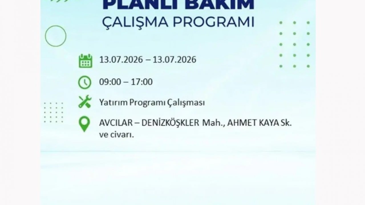 Foto - 25 ilçeye enerji verilemeyecek! İstanbul'da elektrik kesintisi